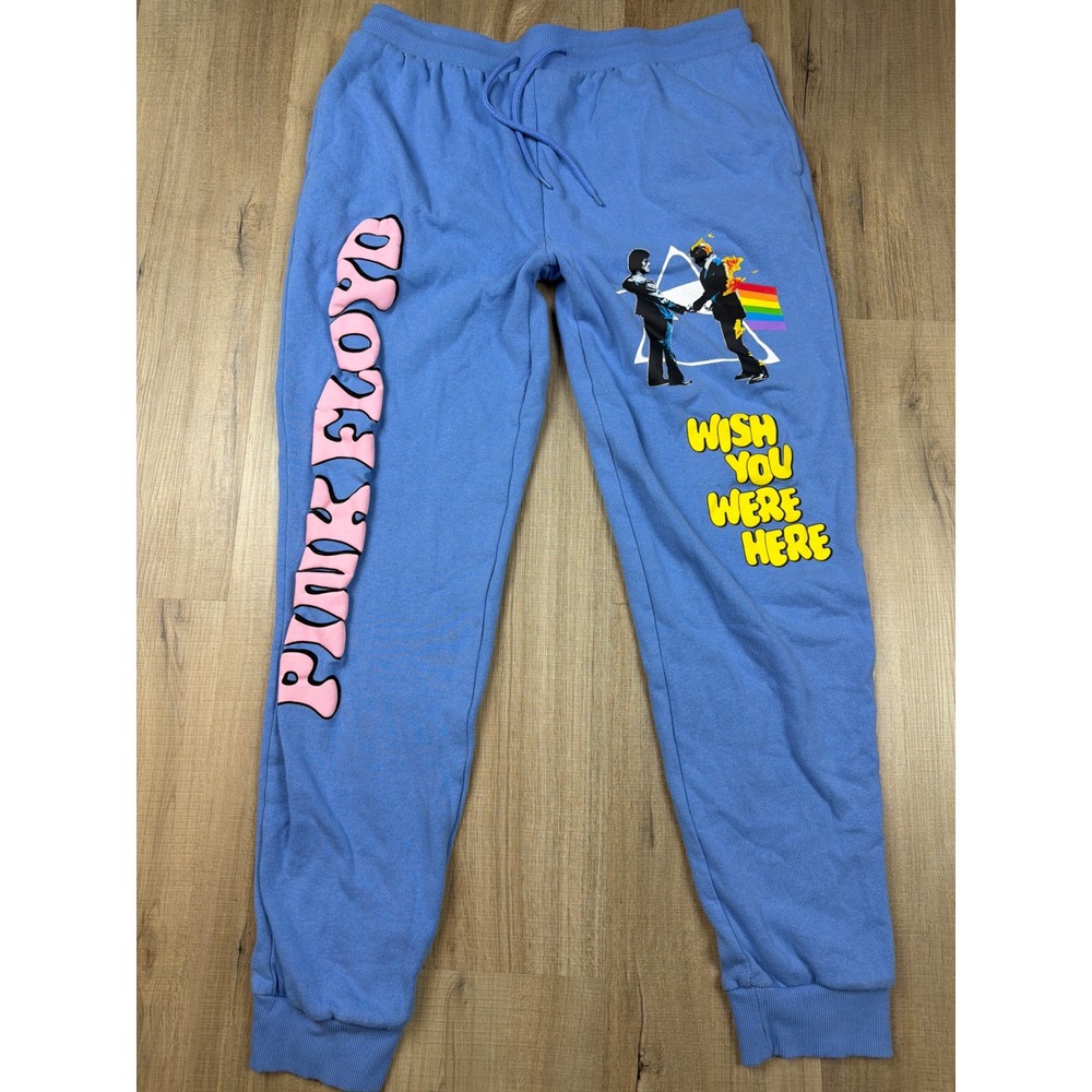 Pink Floyd Wish You Were Here Blue Sweatpants Joggers Large Unisex L 36/38